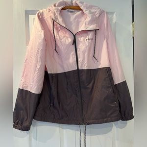 Columbia Flash Forward Windbreaker Women’s Size Medium Pink/Plum/Gray